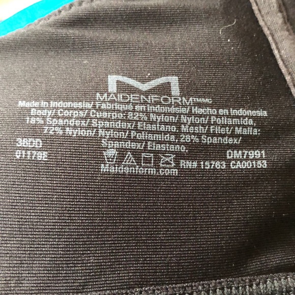 Maidenform front zip mounded cup sports bra - Picture 9 of 9